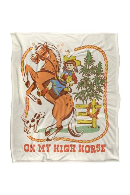Steven Rhodes On My High Horse Silky Touch Super Soft Throw Blanket - Size: Large - image 1