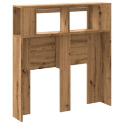 Berkfield Home LED Headboard Artisan Oak 100x18.5x103.5 cm Engineered Wood in Brown - thumbnail 8