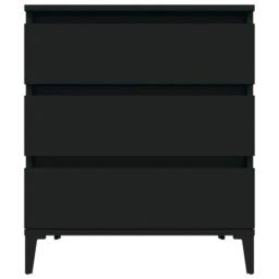 Berkfield Home Sideboard Black 60x35x70 cm Engineered Wood - Size: 60 x 35 x 70 cm - thumbnail 5