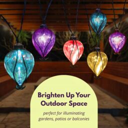 Marco Paul 4.7m Solar Balloon Rainbow Garden String Lights - thumbnail 4