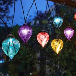 Marco Paul 4.7m Solar Balloon Rainbow Garden String Lights - thumbnail 1