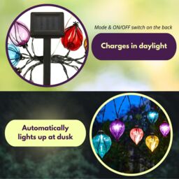 Marco Paul 4.7m Solar Balloon Rainbow Garden String Lights - thumbnail 5