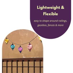 Marco Paul 4.7m Solar Balloon Rainbow Garden String Lights - thumbnail 8