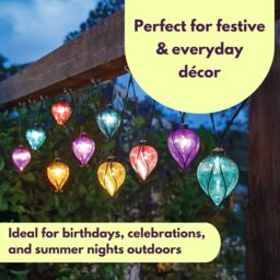 Marco Paul 4.7m Solar Balloon Rainbow Garden String Lights - thumbnail 6