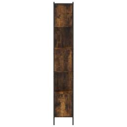 Berkfield Home Bookcase Smoked Oak 72x28x172 cm Engineered Wood in Brown - Size: 72 x 28 x 172 cm - thumbnail 6