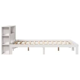 Berkfield Home Decorative Bookcase Bed without Mattress White 140x190cm Solid Wo - Size: 140x190 cm - thumbnail 7