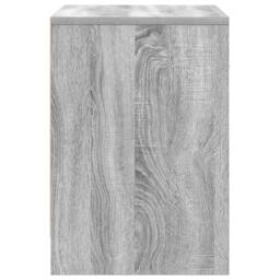 Berkfield Home Durable Bedside Cabinets 2 pcs with Drawer Grey Sonoma 40x34x50 cm in Light Grey - Size: 40 x 34 x 50 cm - thumbnail 7