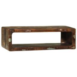Berkfield Home TV Cabinet Multicolour 80x30x25 cm Solid Wood Reclaimed in Brown - Size: 80 x 30 x 25 cm
