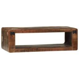 Berkfield Home TV Cabinet Multicolour 80x30x25 cm Solid Wood Reclaimed in Brown - Size: 80 x 30 x 25 cm - thumbnail 5