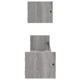 Berkfield Home Wall Shelves with Bars 2 pcs Grey Sonoma 80x16x14 cm - Size: 80 x 16 x 14 cm - thumbnail 5