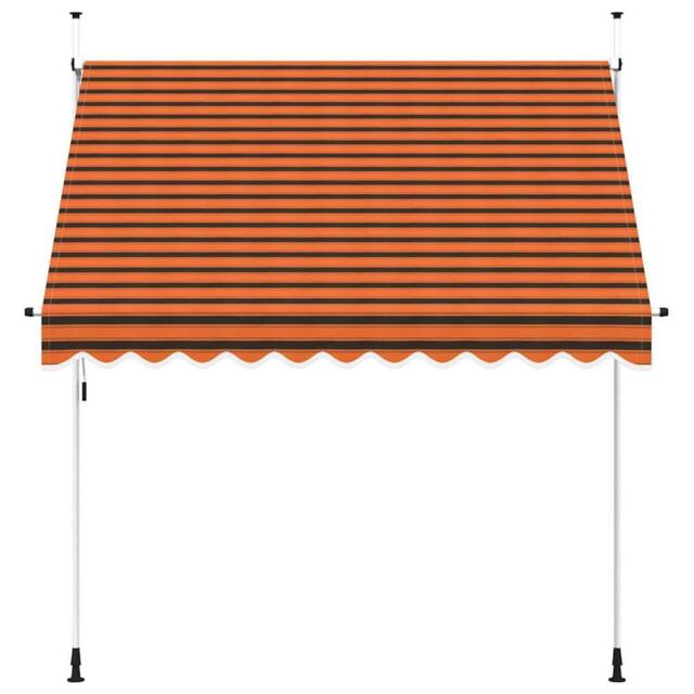 Berkfield Home Manual Retractable Awning 250 cm Orange & Brown - image 1