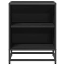 Berkfield Home Bedside Cabinets 2 pcs Black 40x31x50 cm Engineered Wood & Metal - Size: 40 x 31 x 50 cm - thumbnail 5