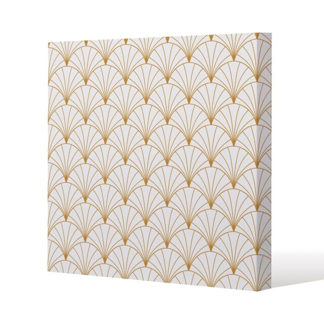 Benjamin Tate Design Gold Shells (Canvas Print) / 114 x 114 x 4cm in Natural - Size: 114 x 114 x 4 cm - image 1