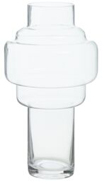 Orsina Cayden Large Glass Vase in Clear - thumbnail 1