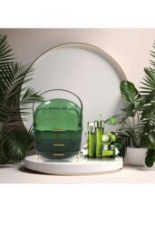 Groundlevel Luxury Makeup Storage Organiser in Green - thumbnail 6
