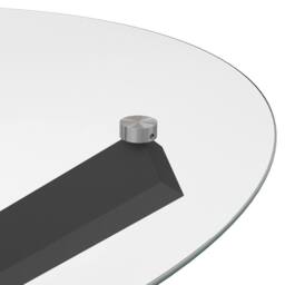 Lemon Pavilion Furniture Capri Dining Table - Glass/Metal - Clear - Flat Packed - thumbnail 4