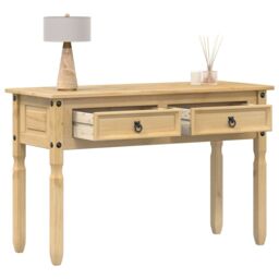 Berkfield Home Console Table Corona 115x46x73 cm Solid Wood Pine in Brown - Size: 115 x 46 x 73 cm