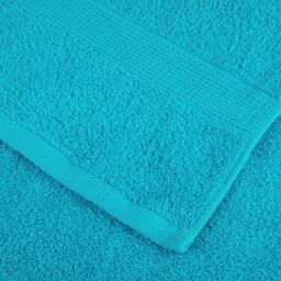 Berkfield Home Premium Towels SOLUND 2 pcs Turquoise 100x200 cm 600 gsm in Blue - thumbnail 6