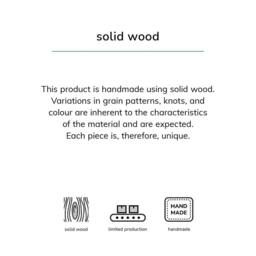MH London Round Solid Wood Floating Shelf for Living Room or Study - Marly in Bronze - thumbnail 5