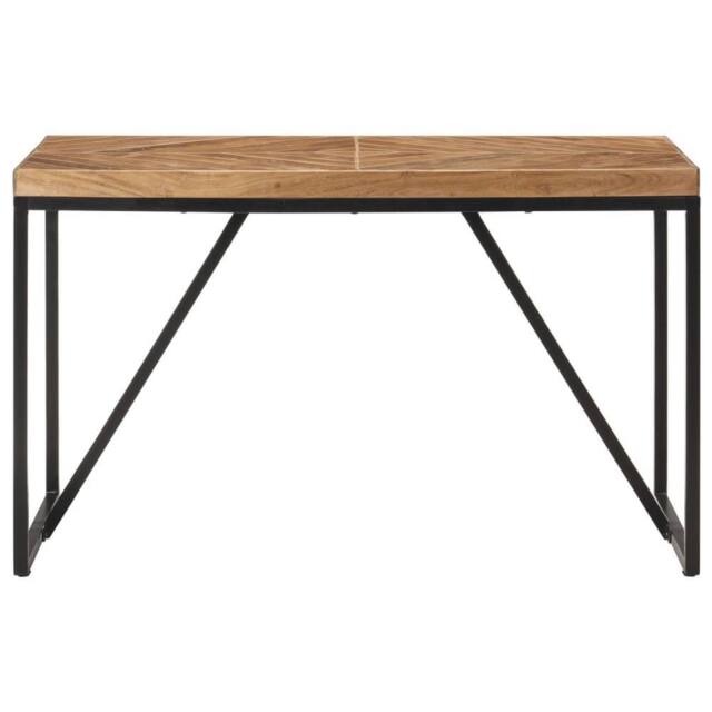 Berkfield Home Dining Table 120x60x76 cm Solid Acacia & Mango Wood in Brown - Size: 120 x 60 x 76 cm - image 1