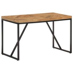 Berkfield Home Dining Table 120x60x76 cm Solid Acacia & Mango Wood in Brown - Size: 120 x 60 x 76 cm - thumbnail 8