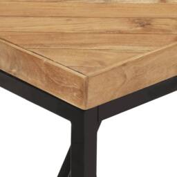 Berkfield Home Dining Table 120x60x76 cm Solid Acacia & Mango Wood in Brown - Size: 120 x 60 x 76 cm - thumbnail 5