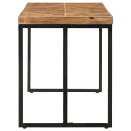 Berkfield Home Dining Table 120x60x76 cm Solid Acacia & Mango Wood in Brown - Size: 120 x 60 x 76 cm - thumbnail 3