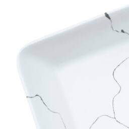 Berkfield Home Durable Countertop Basin White Rectangular 46x35.5x13 cm Ceramic - thumbnail 7