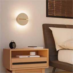 Loops Modern Sandy Finish LED Wall Light for Stylish Indoor Home Décor in Nude - thumbnail 3