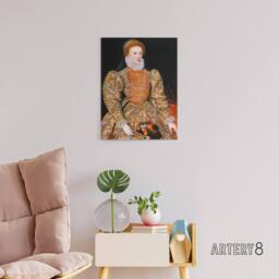 "Artery8 Elizabeth I Queen of England & Ireland Canvas Wall Art Print - Size: W18"" x H24""" - thumbnail 3