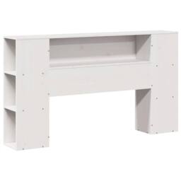 Berkfield Home Decorative Bookcase Bed without Mattress White 150x200 cm King Si - thumbnail 4