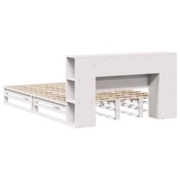 Berkfield Home Decorative Bookcase Bed without Mattress White 150x200 cm King Si - thumbnail 8