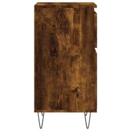 Berkfield Home Sideboard Smoked Oak 40x35x70 cm Engineered Wood in Brown - Size: 40 x 35 x 70 cm - thumbnail 7