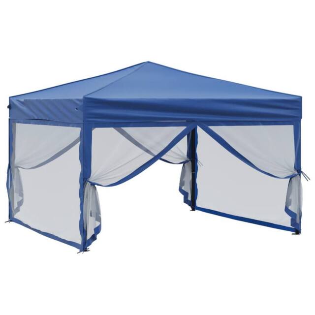 Berkfield Home Sturdy Folding Party Tent with Sidewalls Blue 3x3 m - image 1