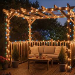 Pegdev LED String Lights RGBY Colour Changing IP65 Outdoor Garden 5m - thumbnail 3