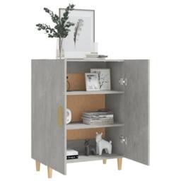 Berkfield Home Sideboard Concrete Grey 70x34x90 cm Engineered Wood - Size: 70 x 34 x 90 cm - thumbnail 7