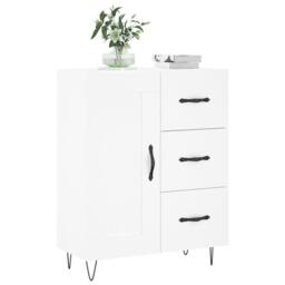 Berkfield Home Sideboard White 69.5x34x90 cm Engineered Wood - thumbnail 1
