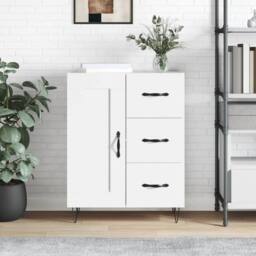 Berkfield Home Sideboard White 69.5x34x90 cm Engineered Wood - thumbnail 2