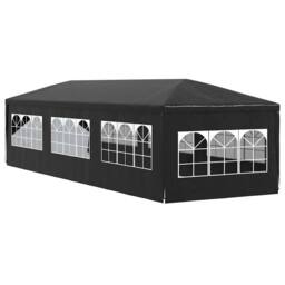 Berkfield Home Party Tent 3x9 m Anthracite in Black - thumbnail 5
