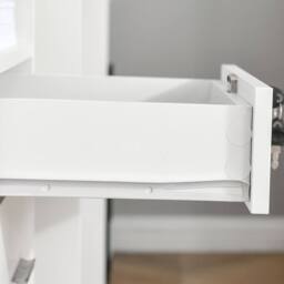 STILVORA White Filing Cabinet with 2 Drawers & Wheels - thumbnail 9