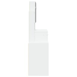 Berkfield Home Dressing Table with Cabinet White 80x35x132 cm - Size: 80 x 35 x 132 cm - thumbnail 6