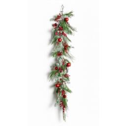 Shatchi Cypress Pine Garland - 180CM PE Christmas Wreath for Styling in Green - Size: 180 cm - thumbnail 2