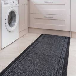 Kukoon 3ft - 39ft Long Dark Grey Hallway Runner Rug Stair Carpet Mat - Size: 66 cm x 91 cm - thumbnail 5