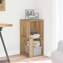 Berkfield Home Corner Cabinet Artisan Oak 33x33x67 cm Engineered Wood in Brown - Size: 33 x 33 x 67 cm - thumbnail 3