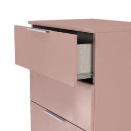 Ready Assembled 2 U Dover 4 Drawer Midi Chest (Ready Assembled) in Dusty Pink - thumbnail 6