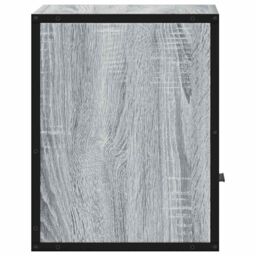 Berkfield Home Wall-mounted Bedside Cabinet Grey Sonoma 40x31x39.5 cm - thumbnail 6