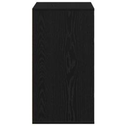 Berkfield Home Chest of Drawers Black Oak 60x41x76 cm Engineered Wood - Size: 60 x 41 x 76 cm - thumbnail 8