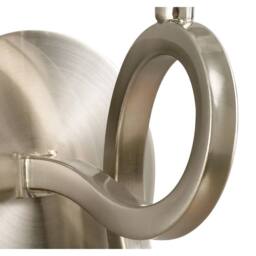 Netlighting Alaska Wall Lamp Switched 1 Light L1SGU10 Satin Nickel in Grey - thumbnail 4
