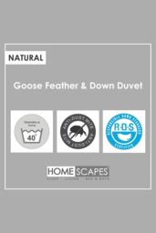 Homescapes Kids 4.5 Tog Goose Feather Duvet & Pillow Set in White - Size: Cot - thumbnail 5