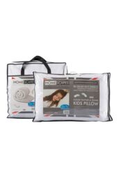 Homescapes Kids 4.5 Tog Goose Feather Duvet & Pillow Set in White - Size: Cot - thumbnail 1